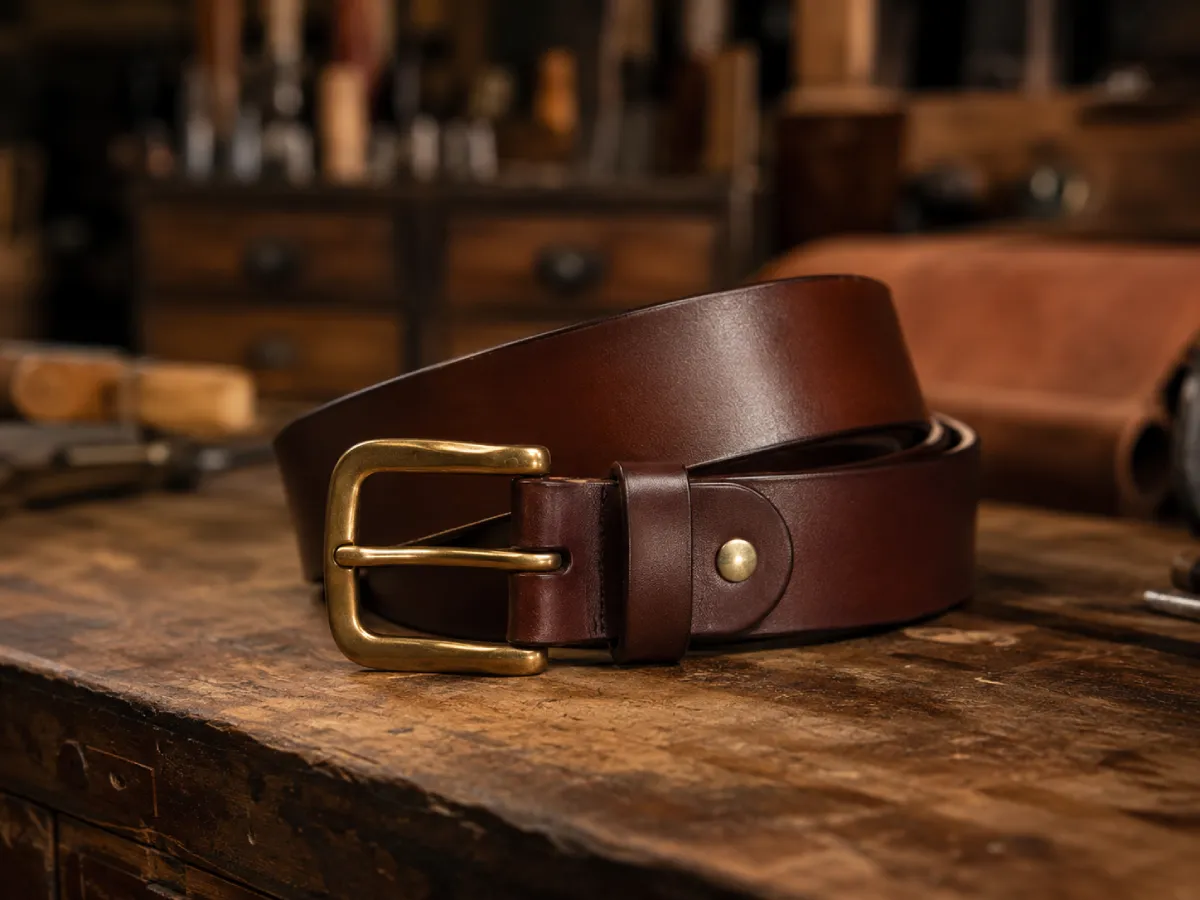 Classic Plain Leather Belt