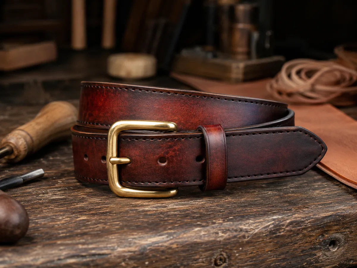 Hand-Dyed Stockman Belt