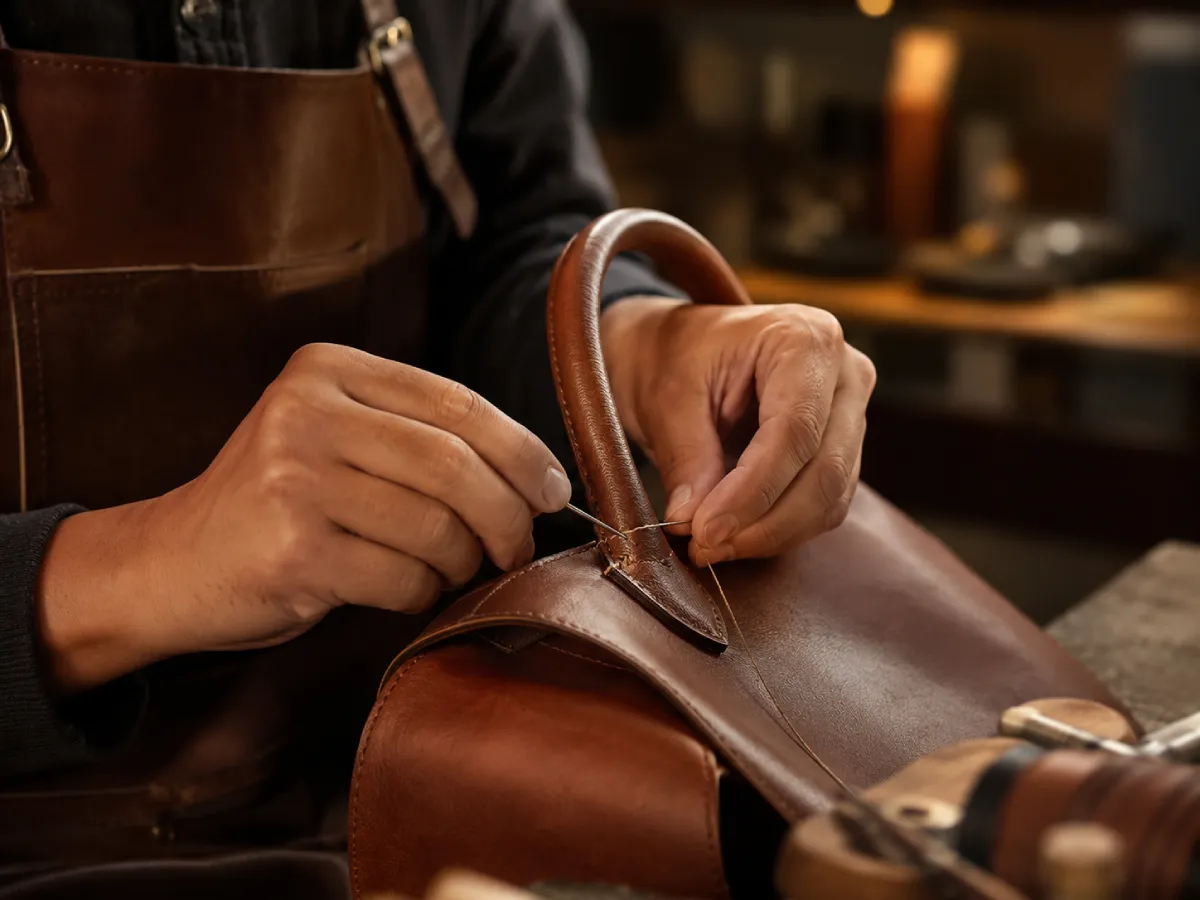 Leather Handle & Strap Re-stitching