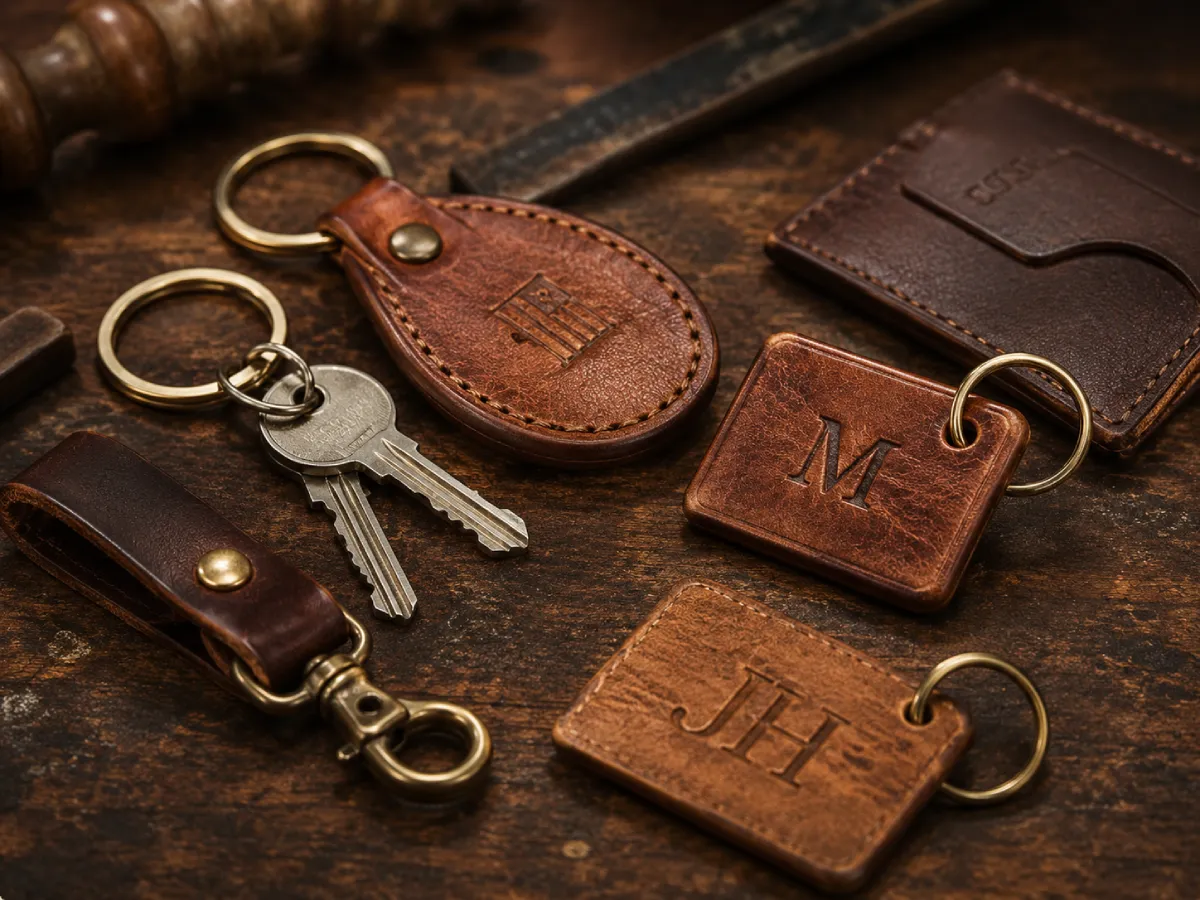 Personalised leather gifts